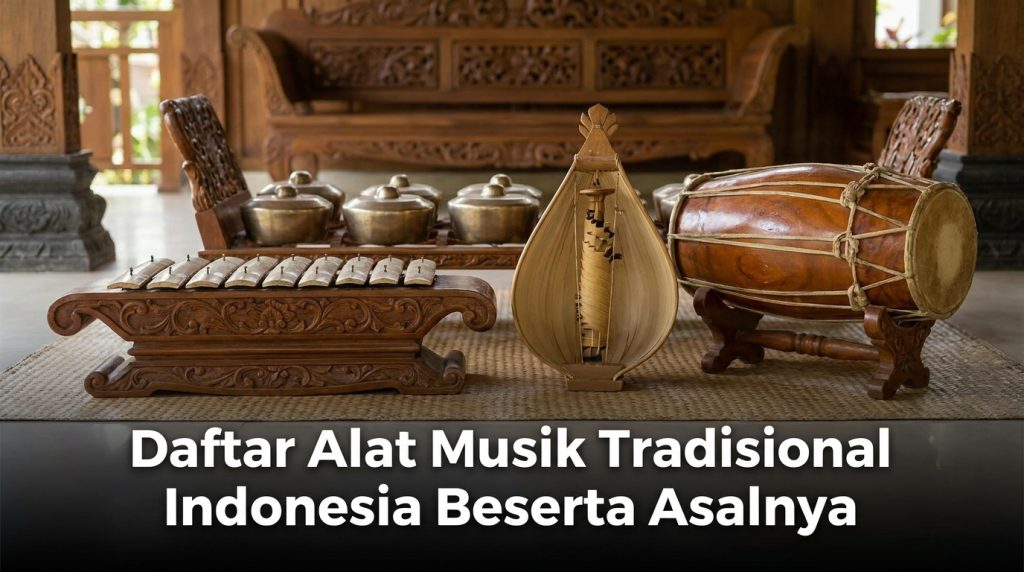 Daftar Alat Musik Tradisional Indonesia Beserta Asalnya